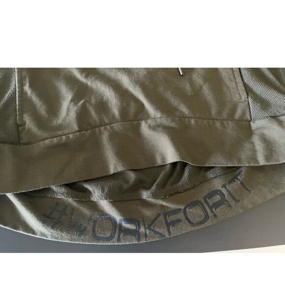 Jessica Simpson Women's Green Eyelet Sweatshirt Top Hooded  Long Sleeve Small - Picture 7 of 8